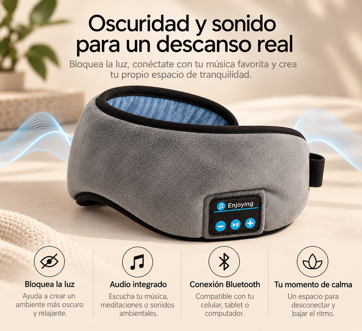 Antifaz Bluetooth RENEEW