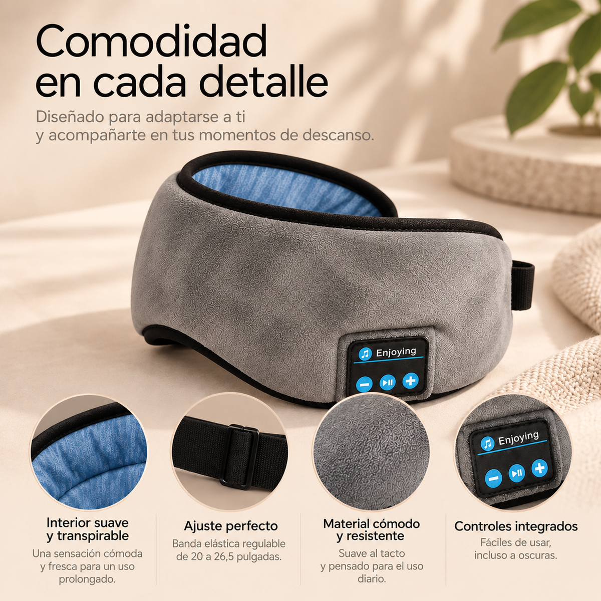 Antifaz Bluetooth RENEEW